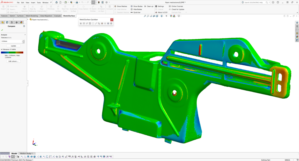 Reverse Engineering van een auto onderdeel